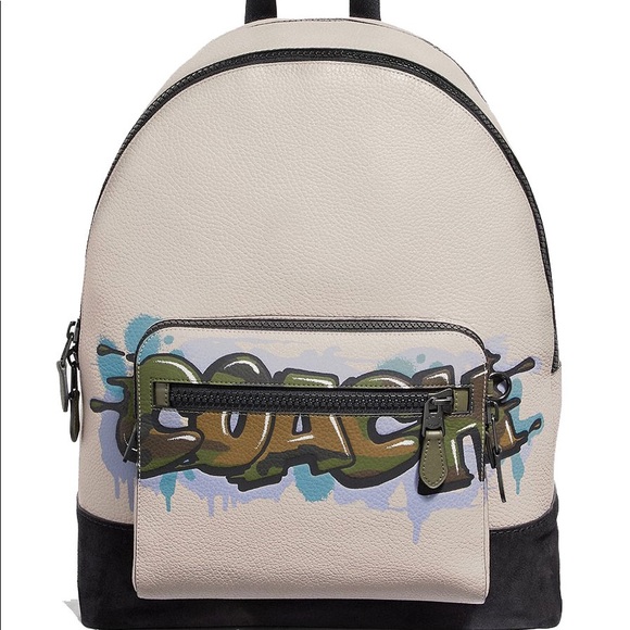 Coach Other - SOLD!! Coach West Graffiti backpack Gray Camo $650